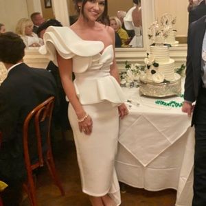 MIDI length scuba dress